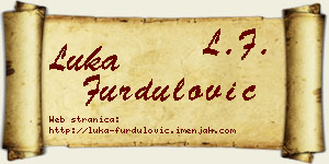 Luka Furdulović vizit kartica